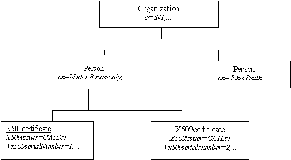 Structure DIT dans un annuaire de personnes