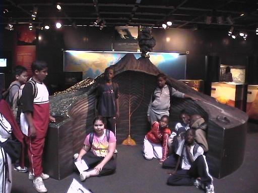 Photo de l'exposition "Roches et volcans"